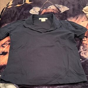 Nike golf dri-fit women’s navy blue short sleeve stretch polo. Never worn.-LG